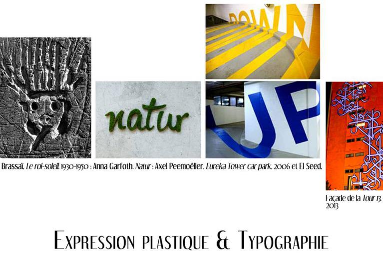 Expression plastique et typographie