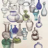 Croquis au Musée Guimet 