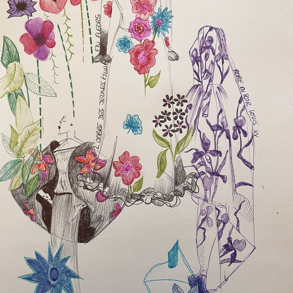 Croquis Les fleurs d'Yves Saint Laurent_Novembre 2024