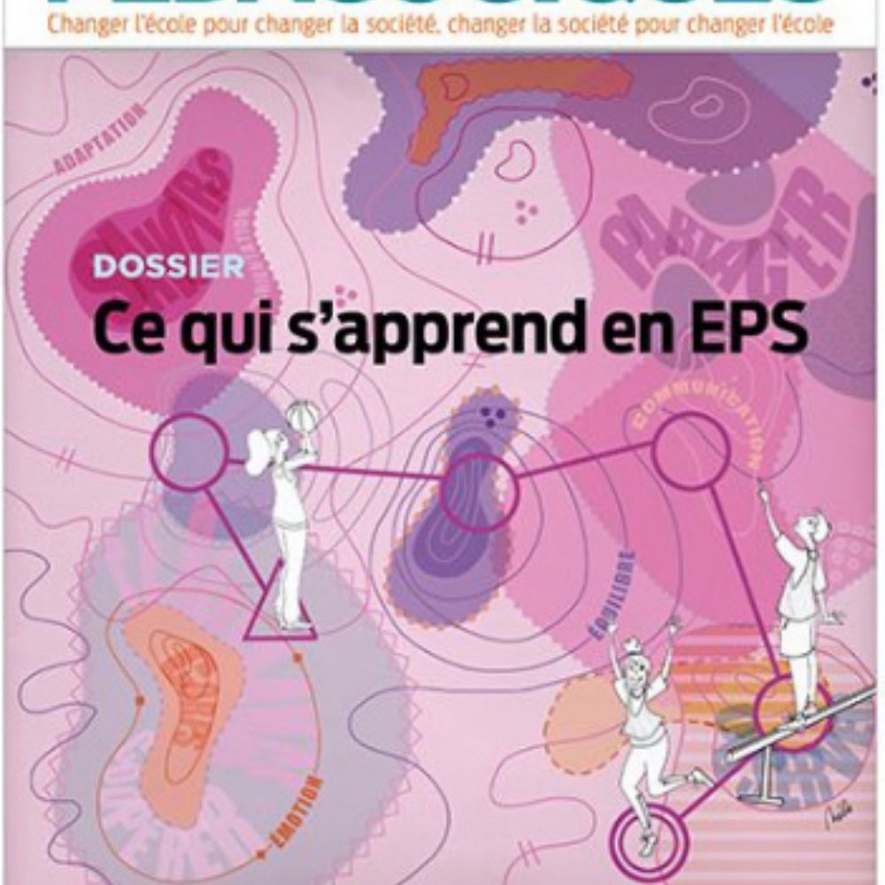 Couverture <i>Cahiers pédagogiques</i> n°574, « Ce qui s'apprend en EPS », janvier 2022.