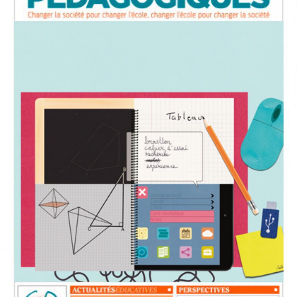 Couverture <i>Cahiers pédagogiques</i> n° 544, « Les écrits de travail des élèves », 2018