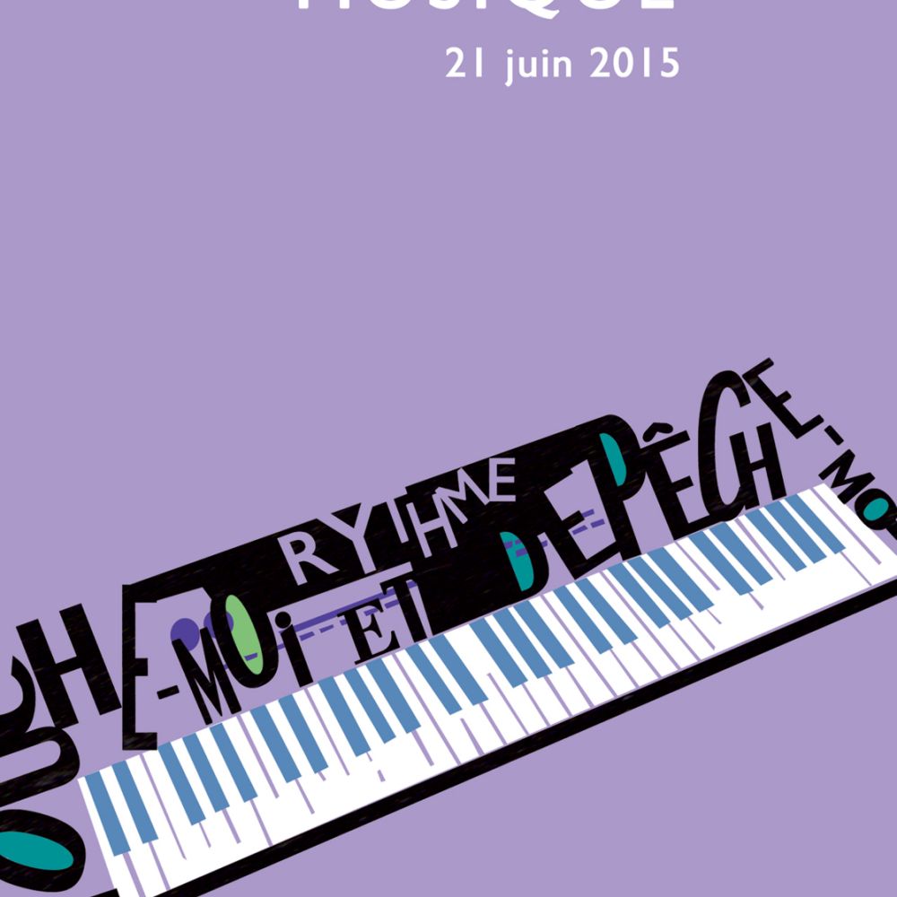 Visuel pour la fête de la musique : Synthé, 2015.